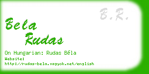 bela rudas business card